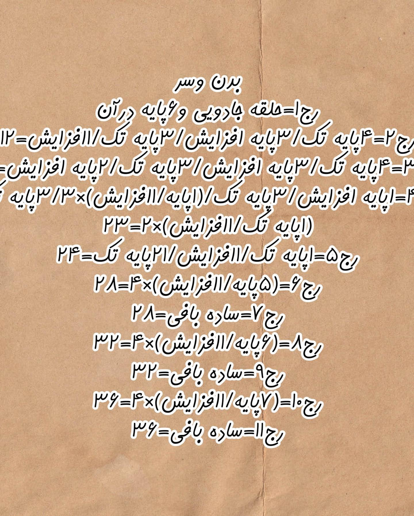 اولین آموزش رایگان این پیج دستوربافت خرگوشی جان تقدیم نگاه زیباتونببافیدوعکساشونو برام بف