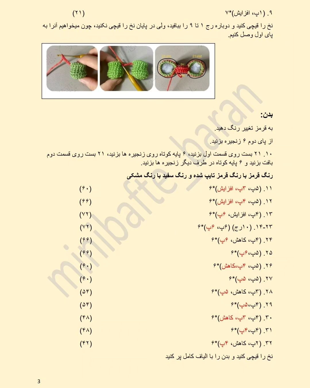 اصلاحات در کپشنمن که عاشقش شدم😍کلی آموزش خوشگل دیگه هم تو پیجمون داریم🫠دستور بافتشو ترج