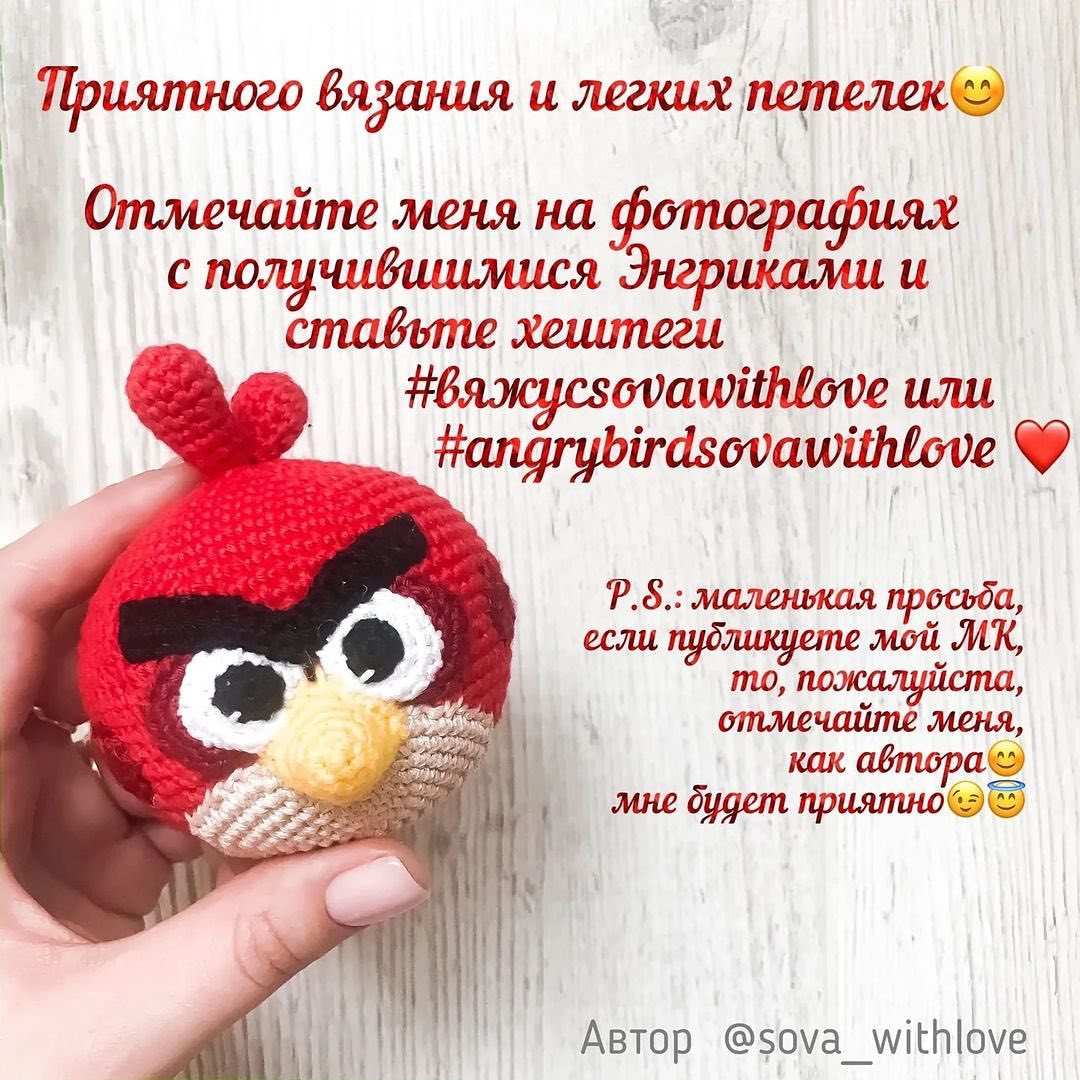 Бесплатное описание от автора @sova_withlove 🌷При публикации работ отмечайте автора мк