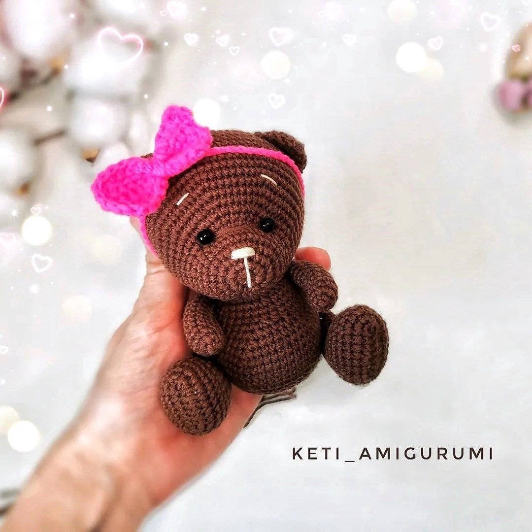 Бесплатный МК мишки от автора @keti_amigurumi