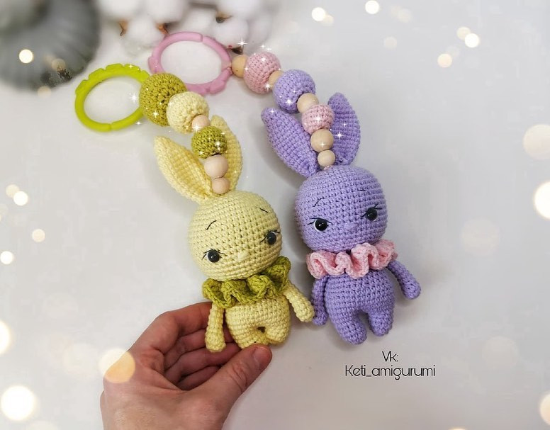 Бесплатный МК Модуль с зайкой от @keti_amigurumi 🌷