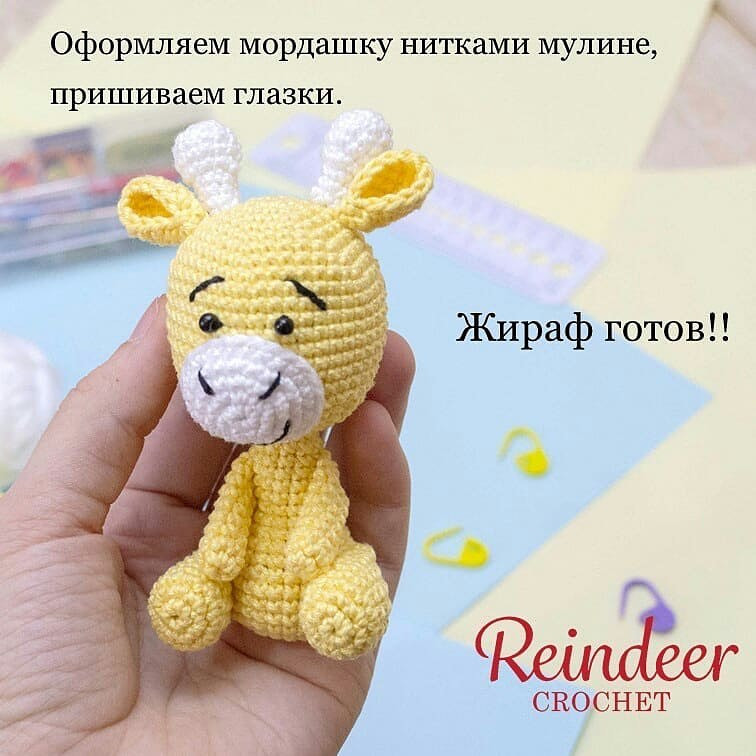 Бесплатный МК от автора @reindeercrochet 🌷

При публикации работ, отмечайте автора 🤗

👉 #мк_жирафы_амигуруми