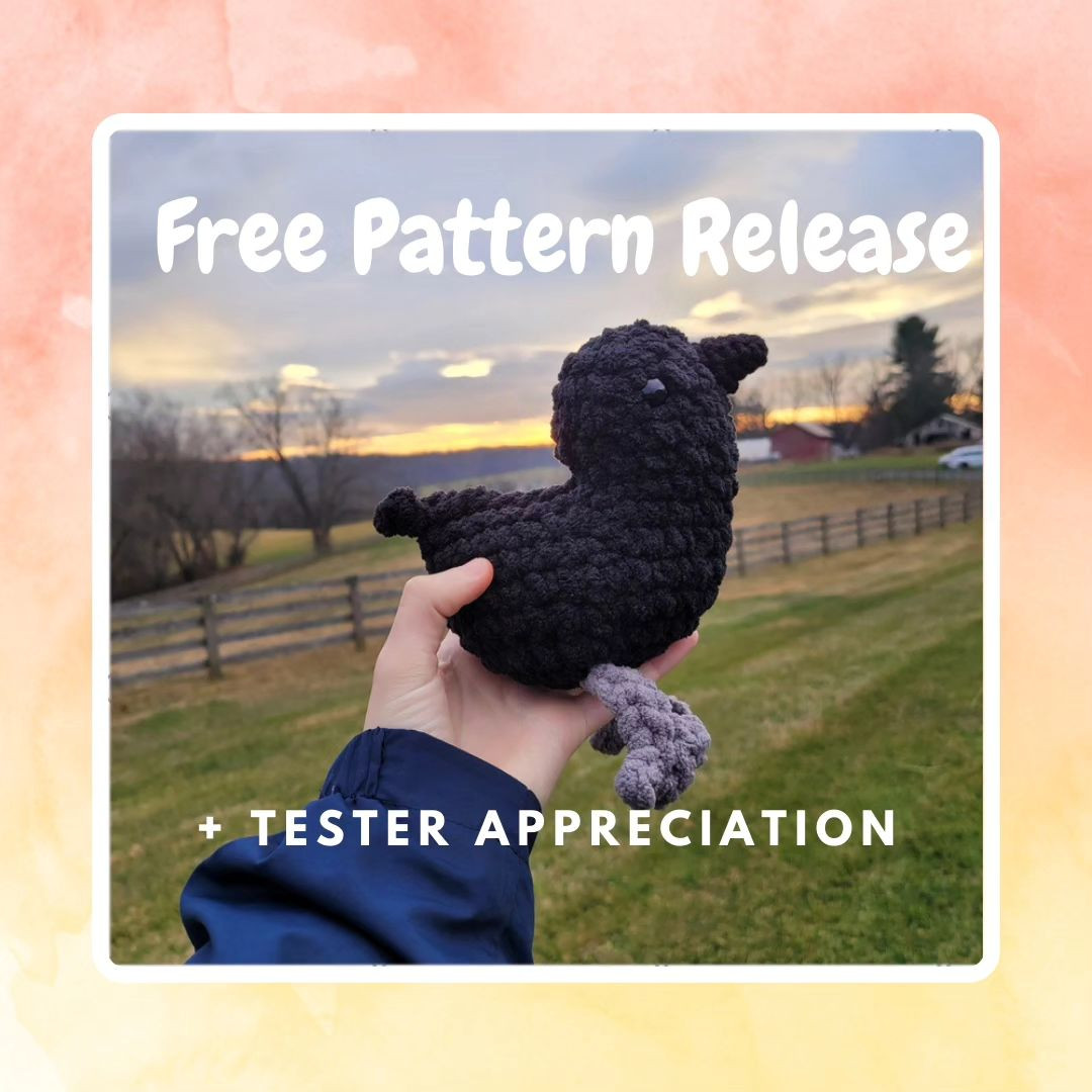 Black Chicken Crochet Pattern