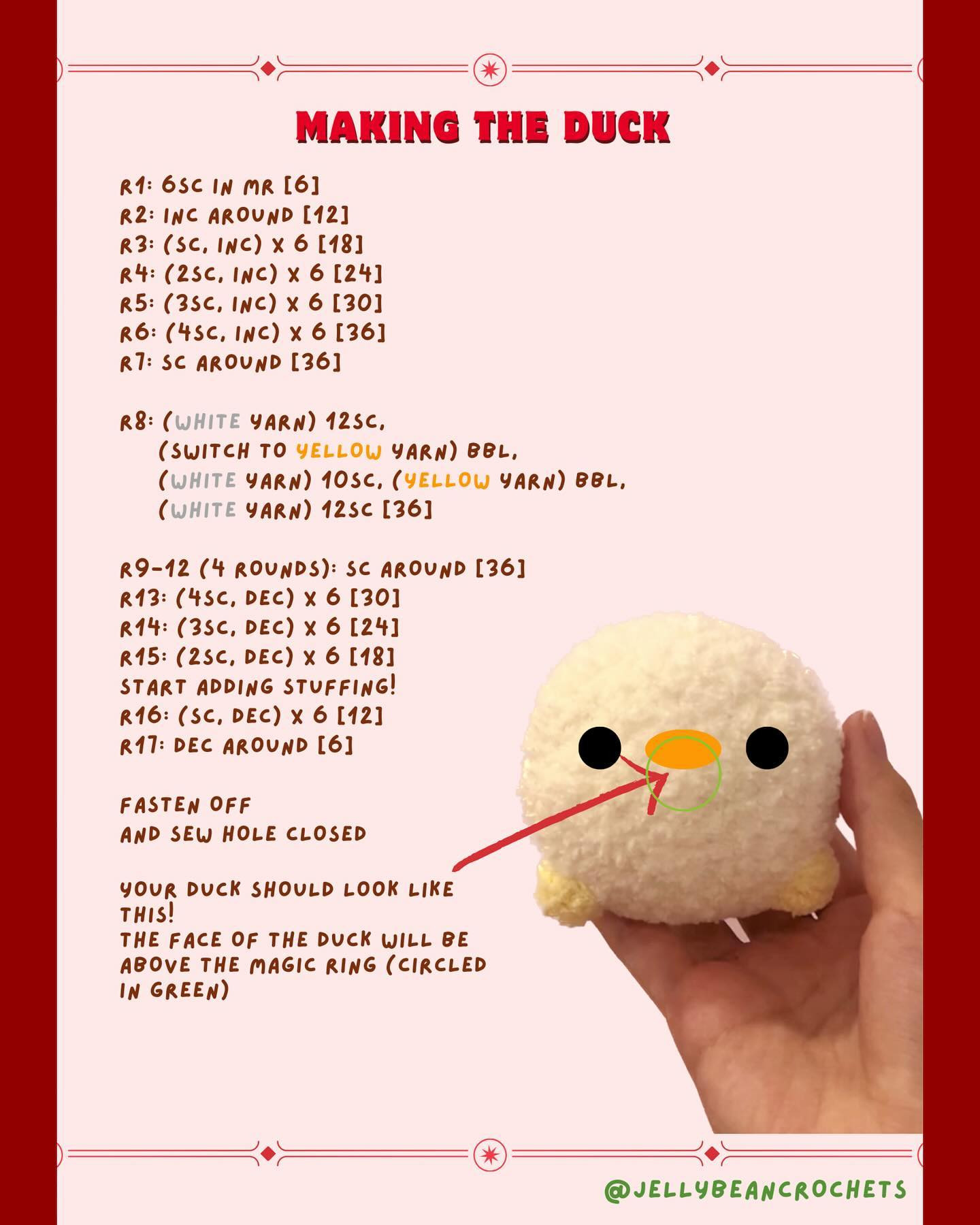 Christmas Duck Free Pattern