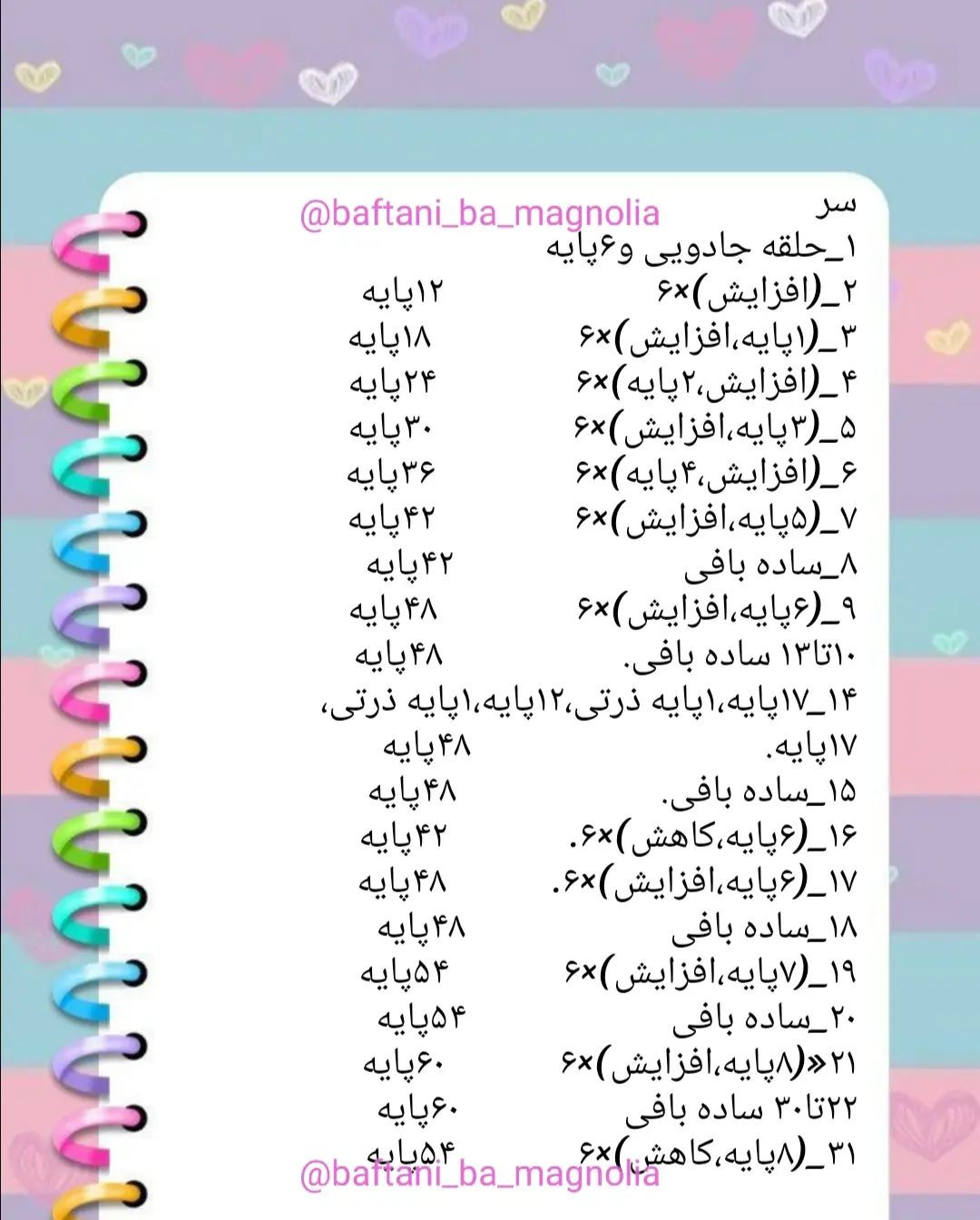 🦄 دستور بافت رایگان اسب تک شاخ 🦄#دستوربافت #دستور_بافت #دستوربافترایگان #آموزشبافتنی #ب