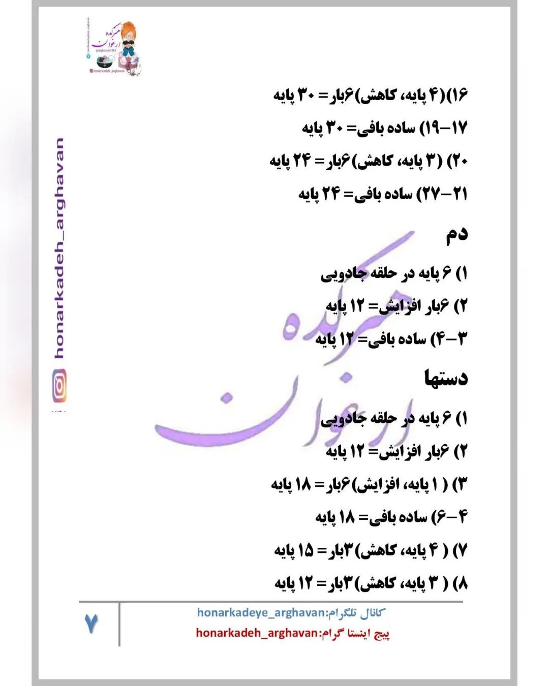 دستور بافت سگ خجالتی🌱ببافید و هرجا اشکالی داشتید یا تو ترجمه اشتباهی دیدید به من پیام بد