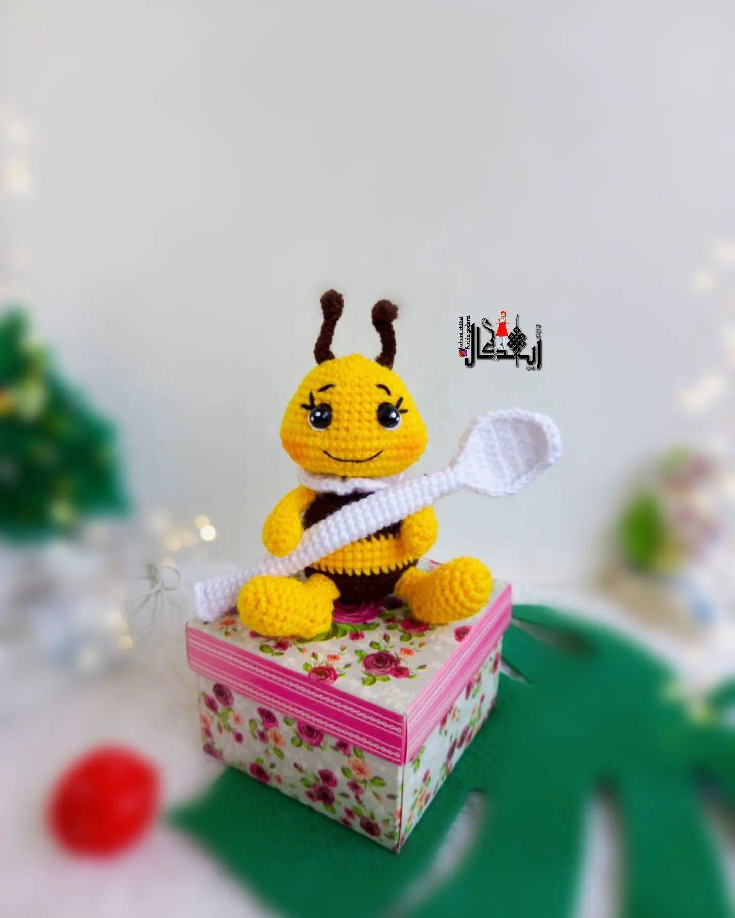 🐝#دستوربافت_رایگان #عروسک زنبورک 😍🐝#زنبور به این #خوشگلی دیده بودید؟🥹🐝بافته شده با #