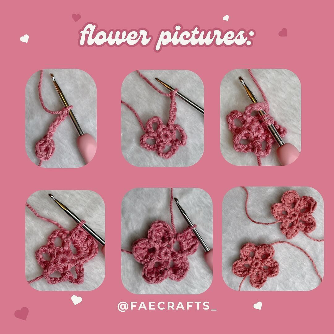 flower and leaf crochet bookmark pattern