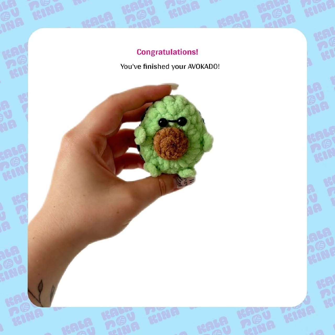 free pattern avokado