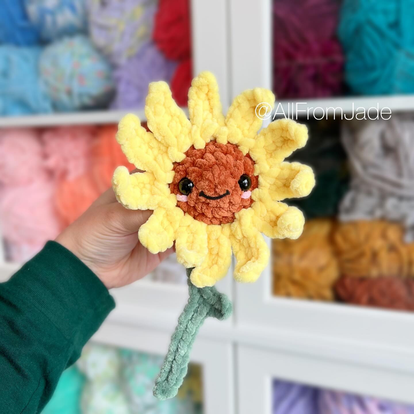 free pattern sunflower no sew