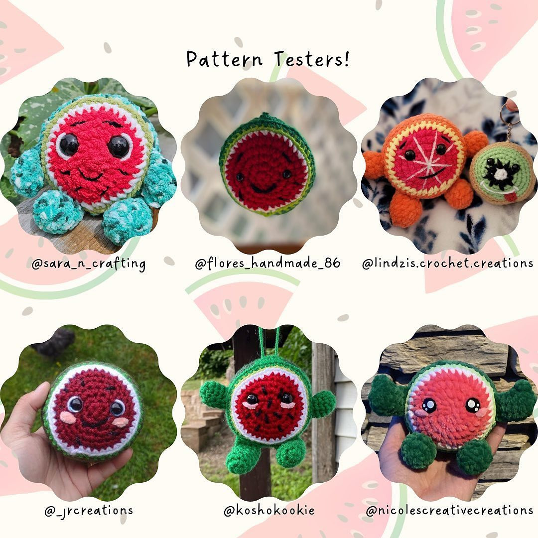 keychain personal watermelon free pattern