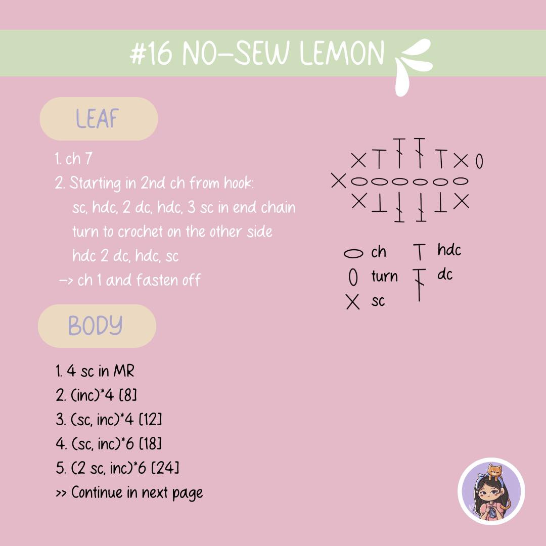 no sew lemon