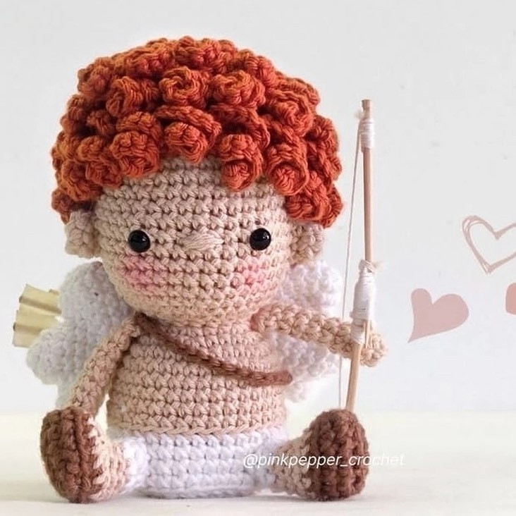 Описание милого Купидончика от автора: @pinkpepper_crochet 🥰Автор перевода @_i_love_amigurumi_ 🌷