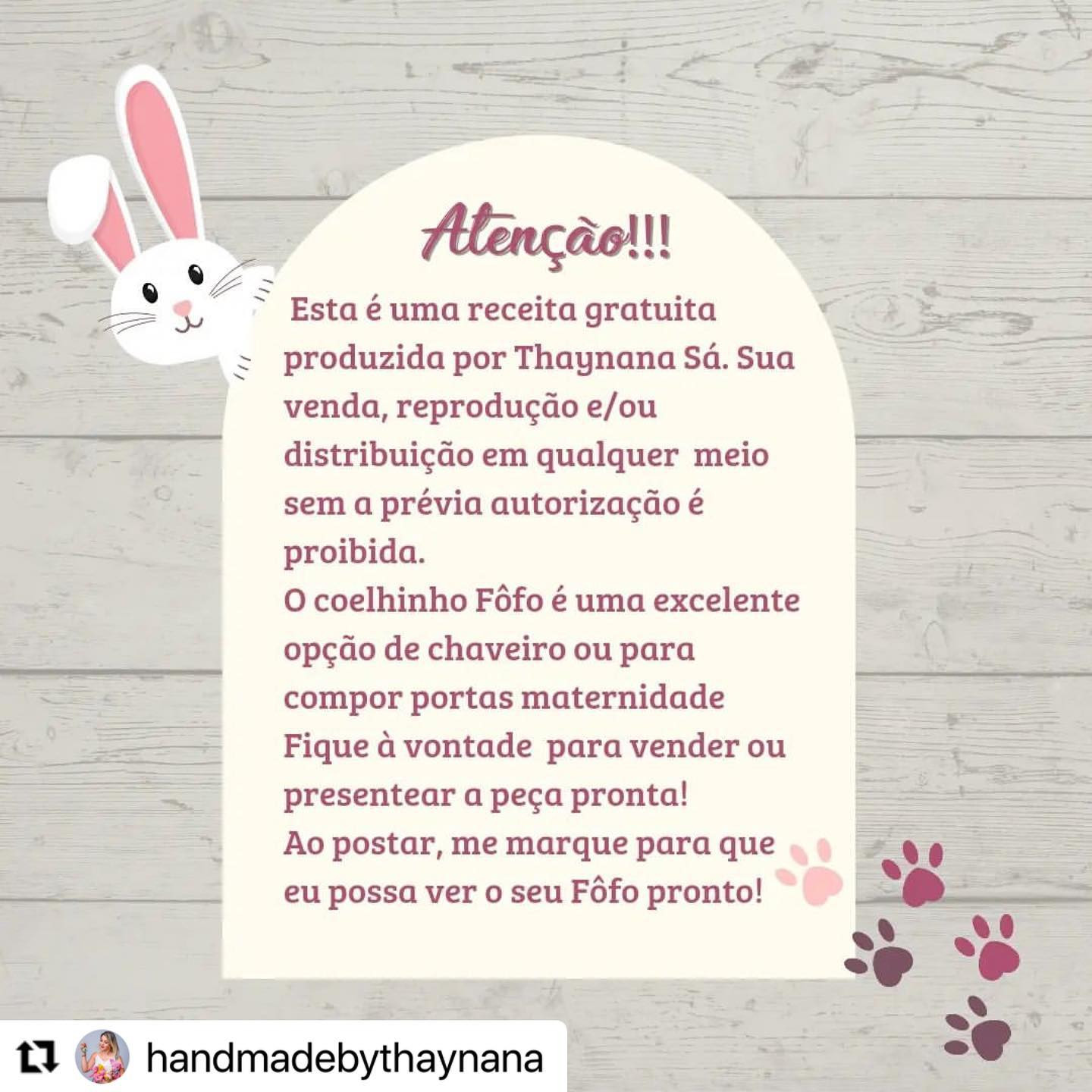 RECEITA GRATUITA PÁSCOA 🐇🍫Receitinha da handmadebythaynana🚨 A parte das orelhinhas que