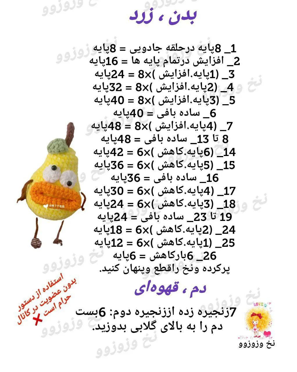 سلام عشقولیا دیاور بافت یه گلابی خوشمزه 😋 و گیج 🤪 تقدیم نگاه زیباتون 🥰مرسی که هستین ❤️