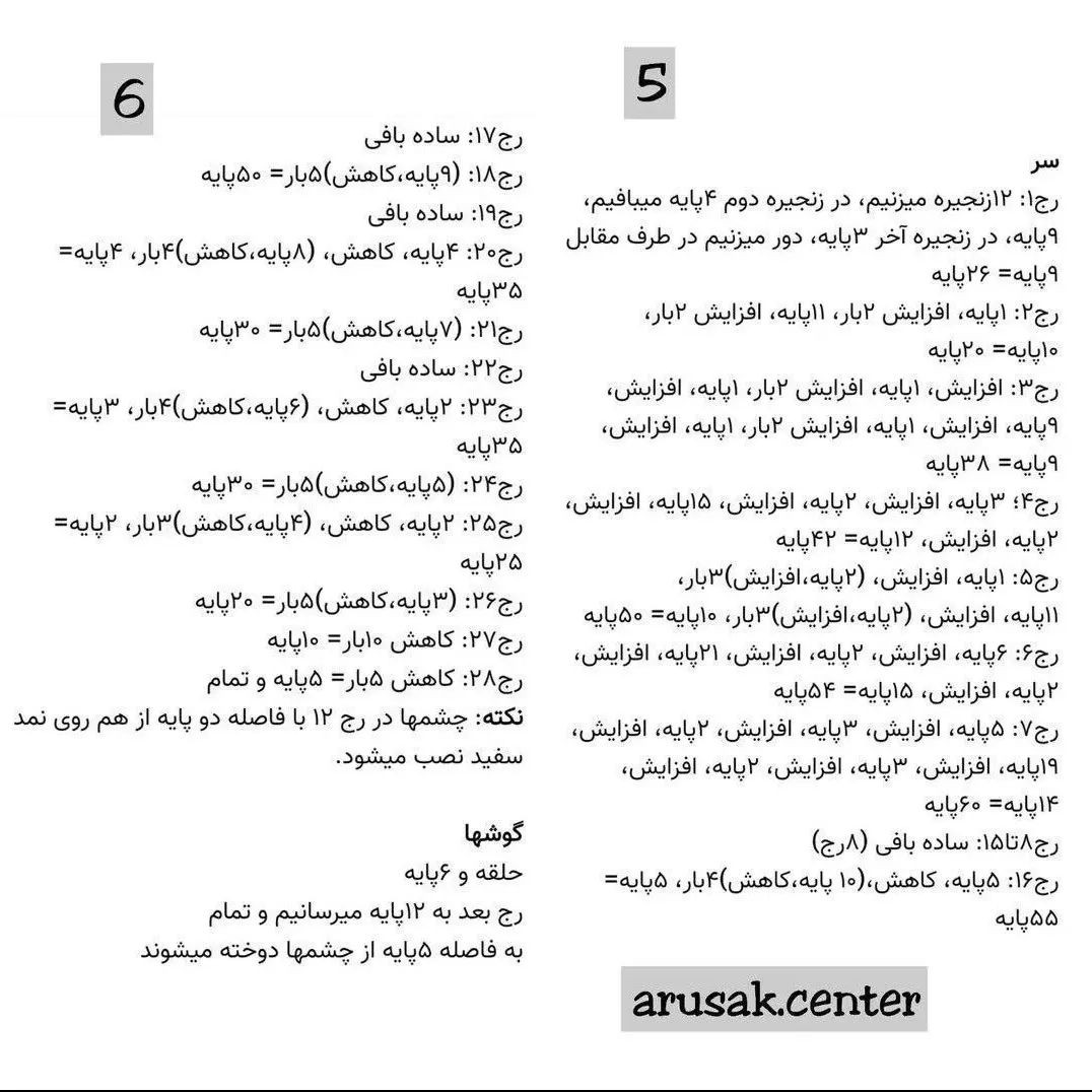 سلام عصر بخیر دوست عزیز، دستور بافت رایگان مرسی که حمایت میکنید، سفارش در دایرکت ارسال به