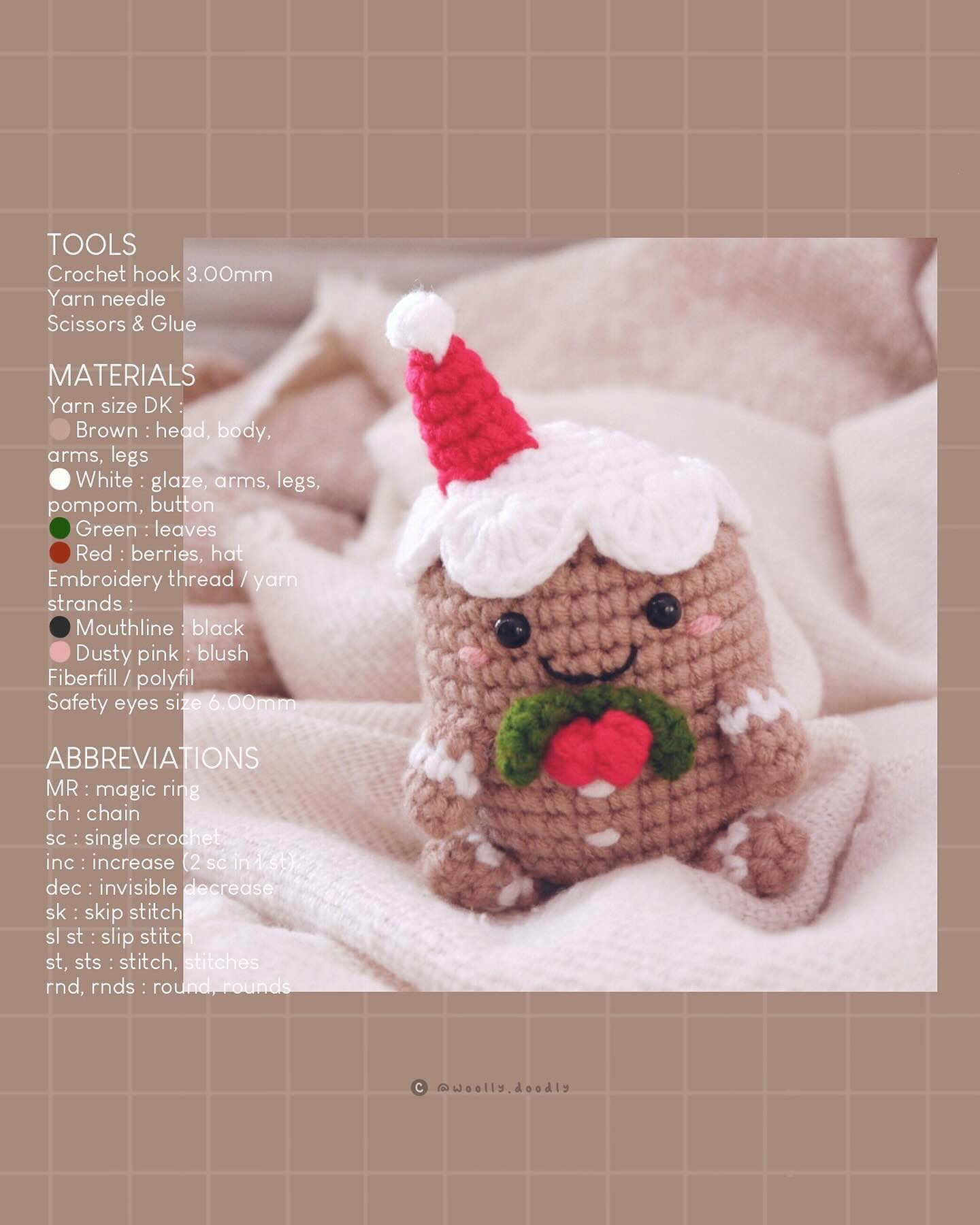 Snowman Potato Crochet Pattern.