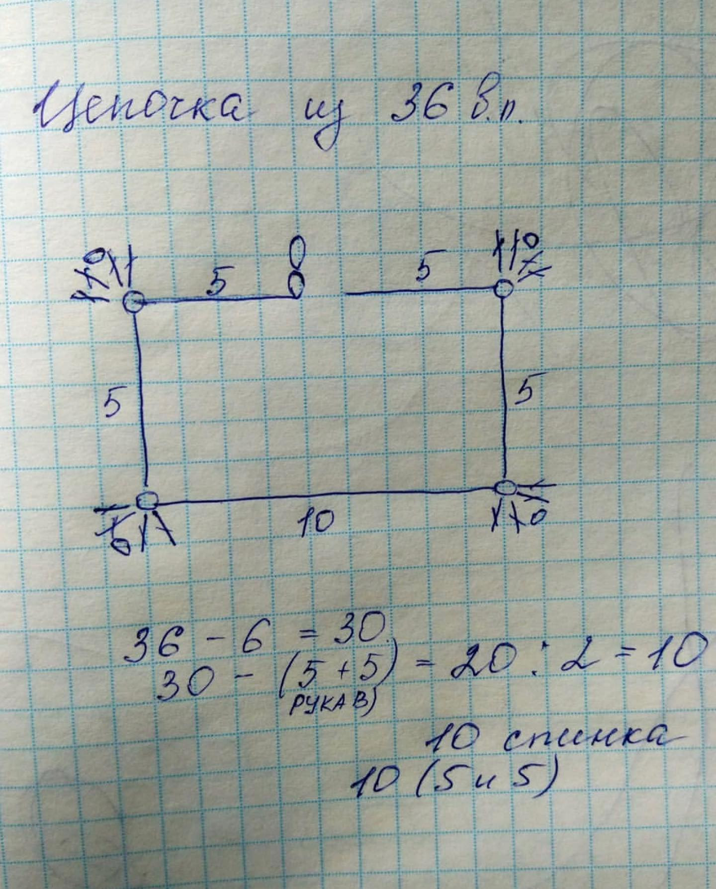 Выкройка бурого медведя крючком, в синей рубашке, белая мордочка.