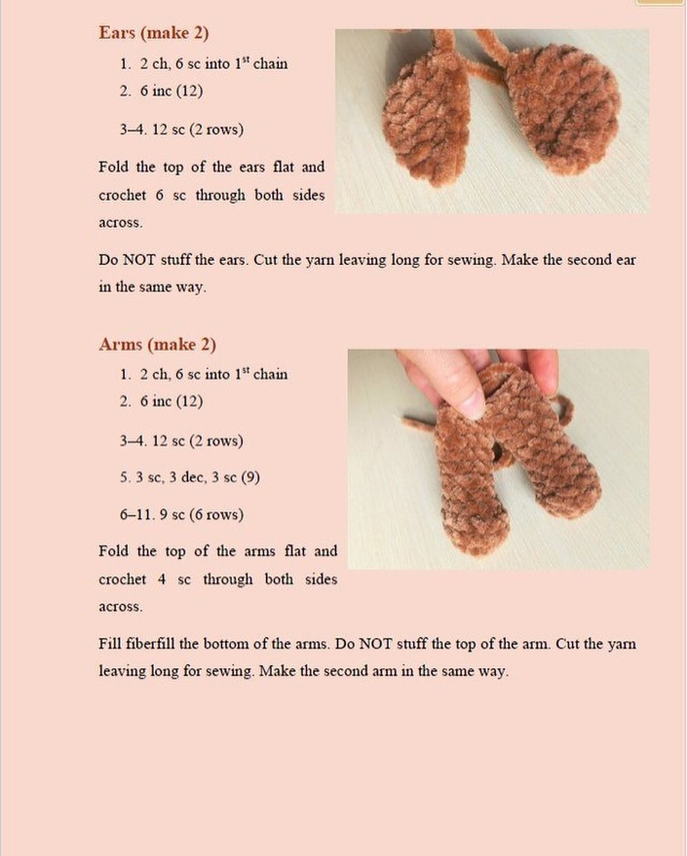 baby bear free crochet pattern