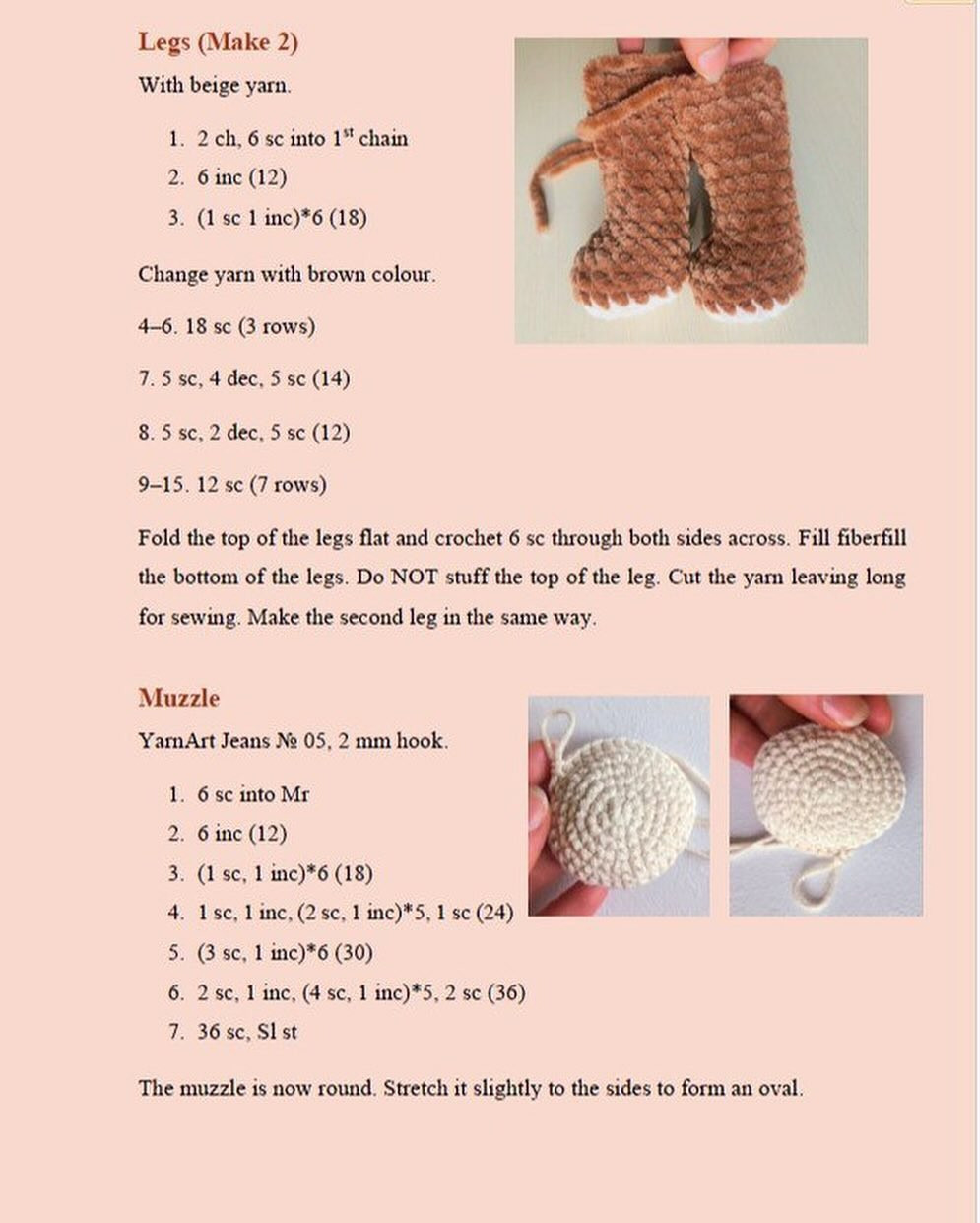 baby bear free crochet pattern