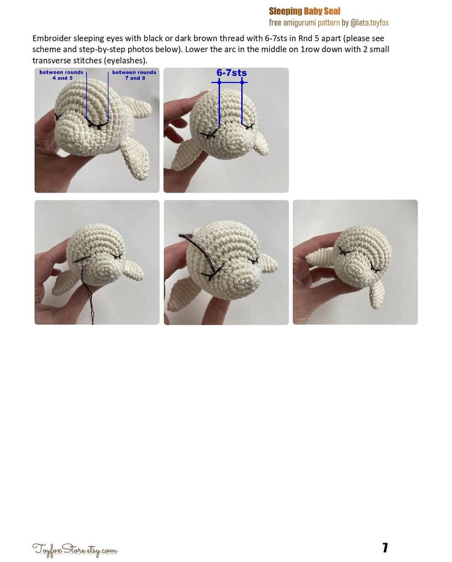 baby seal free crochet pattern