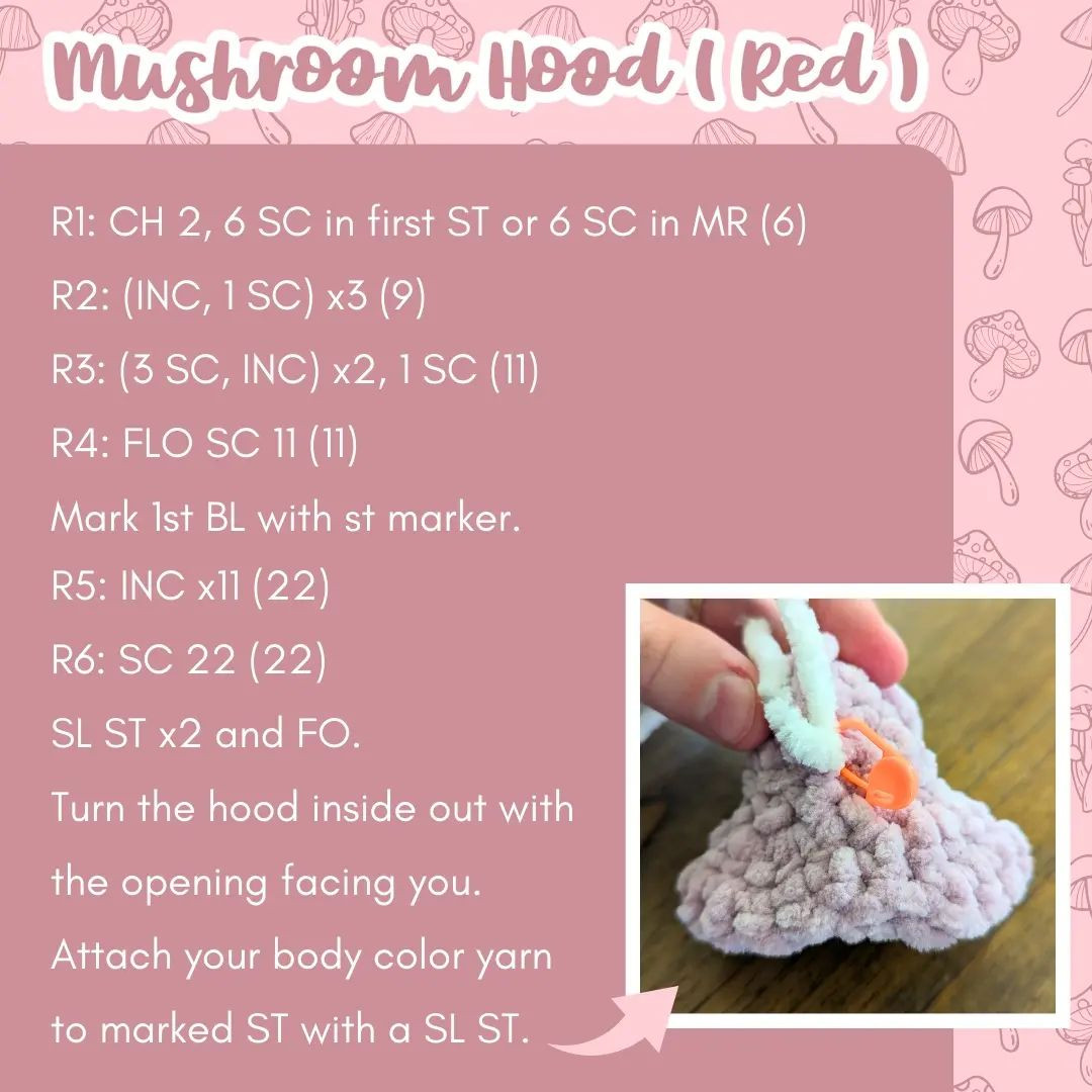 baby shroom free no sew pattern