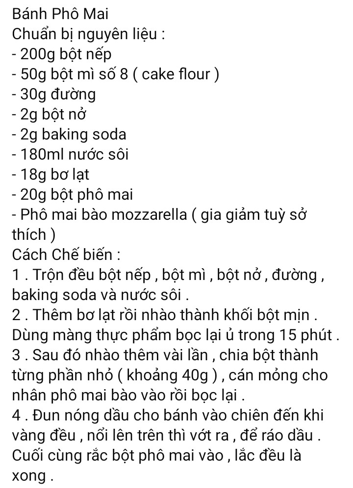 bánh phô mai, bánh lá dứa phô mai, bánh mì mochi khoai lang