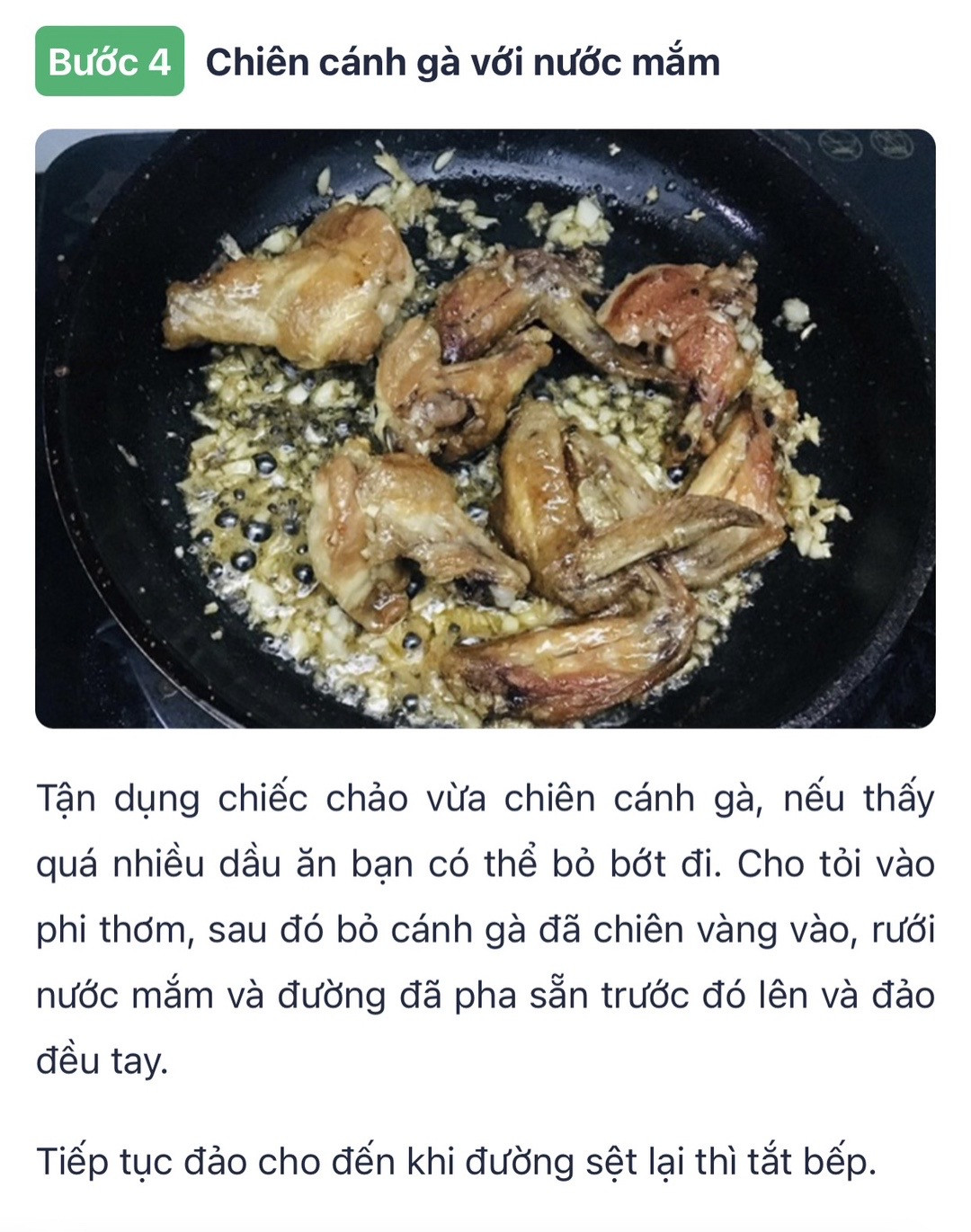 bí kíp làm gà chiên mắm tỏi