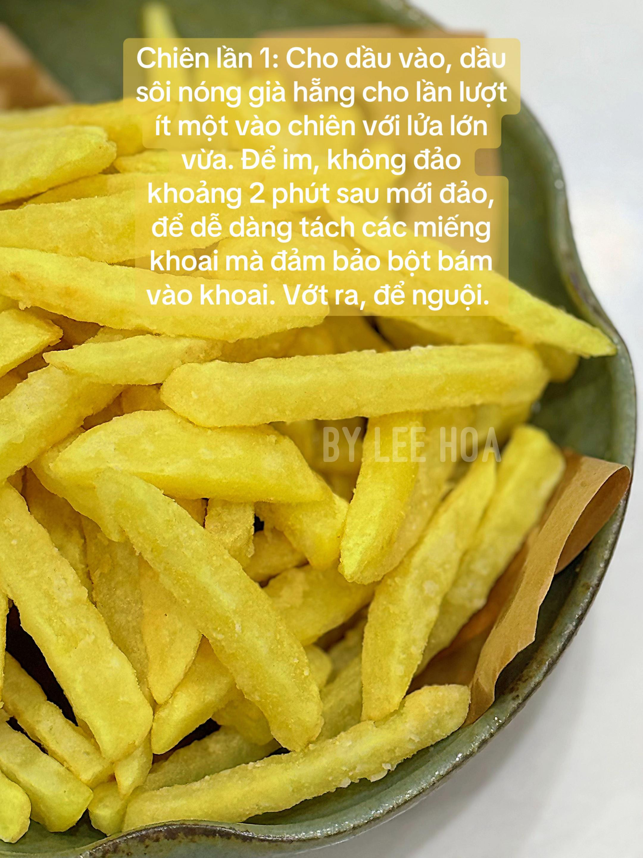 BÍ QUYẾT CHIÊN KHOAI TÂY