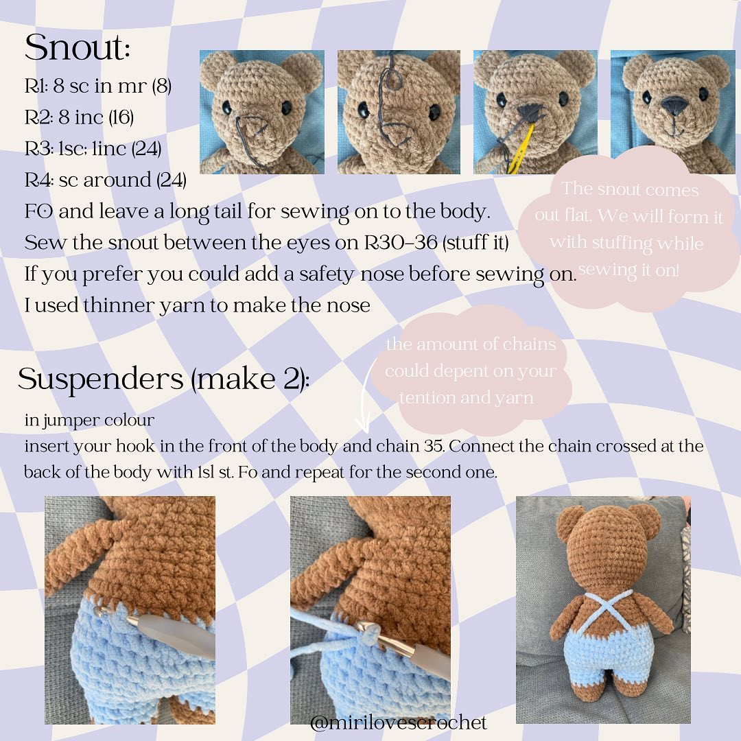 bobby the bear free pattern