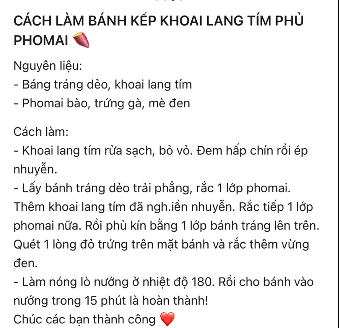 Cách làm bánh kếp khoai lang tím phủ phomai phô mai.