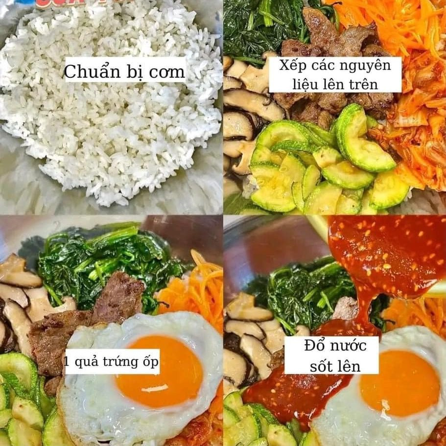 Cách Làm Cơm Trộn Hàn Quốc Bibimbap Mlem Mlem