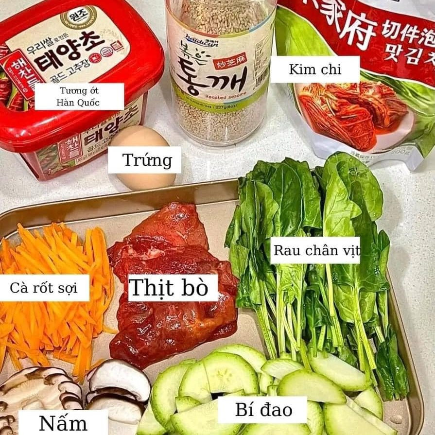 Cách Làm Cơm Trộn Hàn Quốc Bibimbap Mlem Mlem