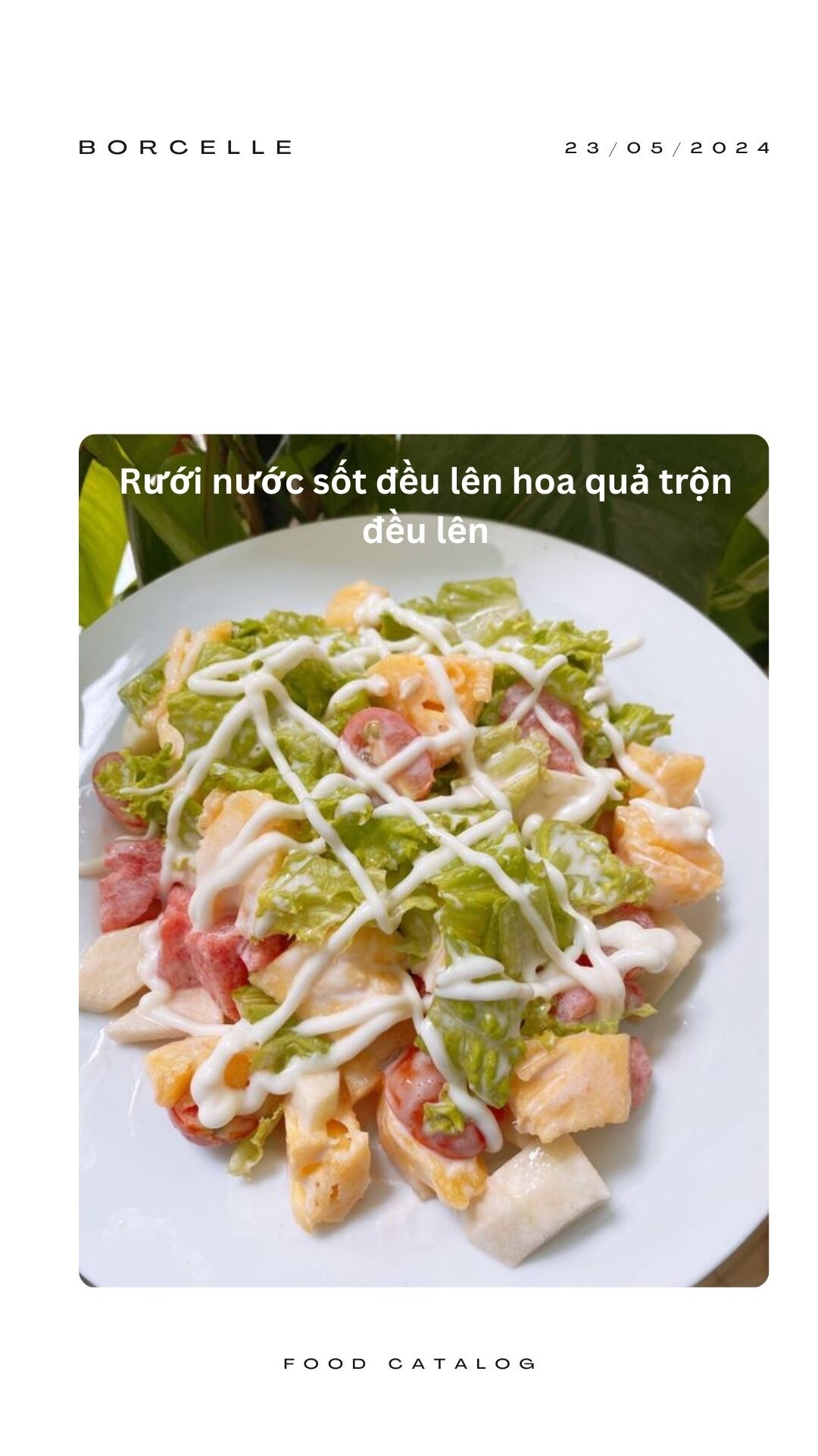 Cách làm salad hoa quả ngon bổ dưỡng