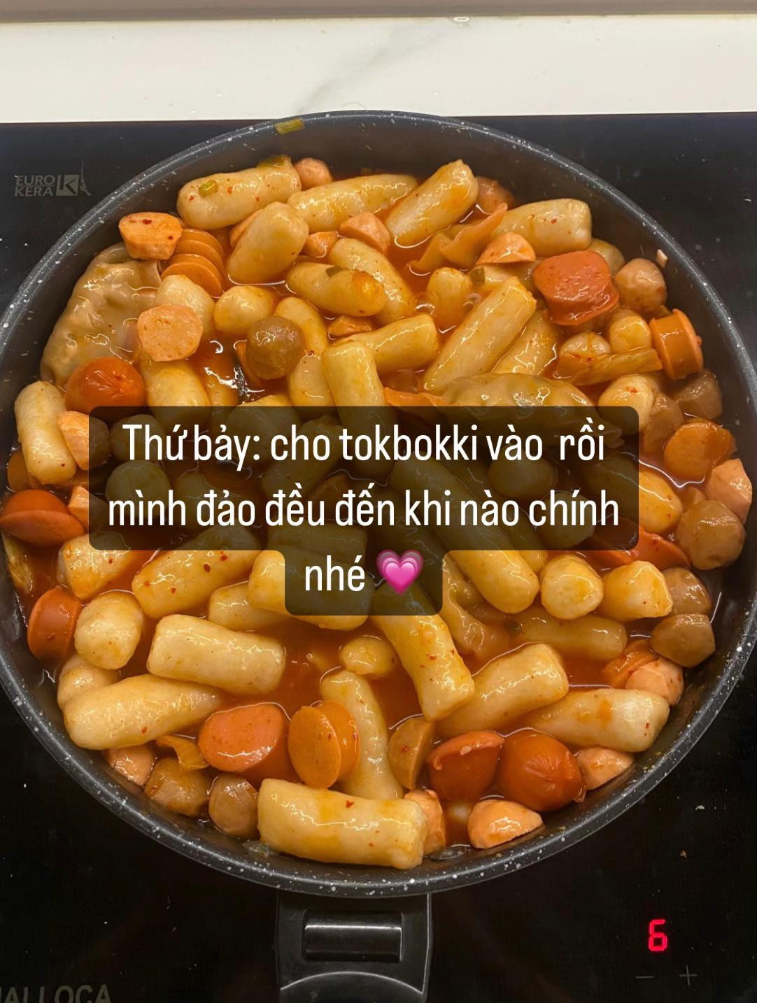 cách làm tokbokki xào cay bằng cơm nguội