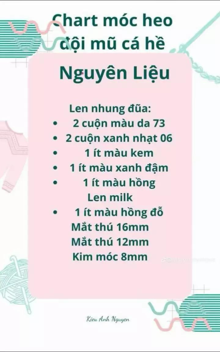 chart móc chú heo đội mũ cá hề