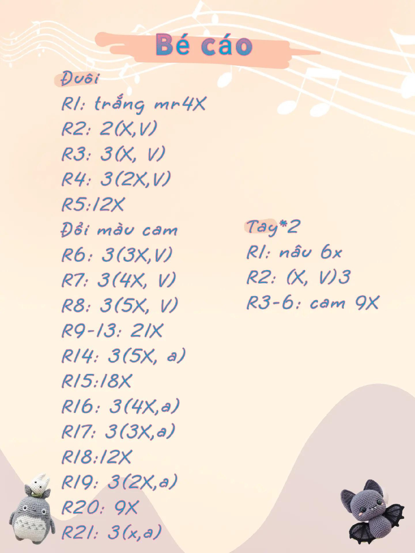 Chart móc len bé cáo🦊 #len #handmade