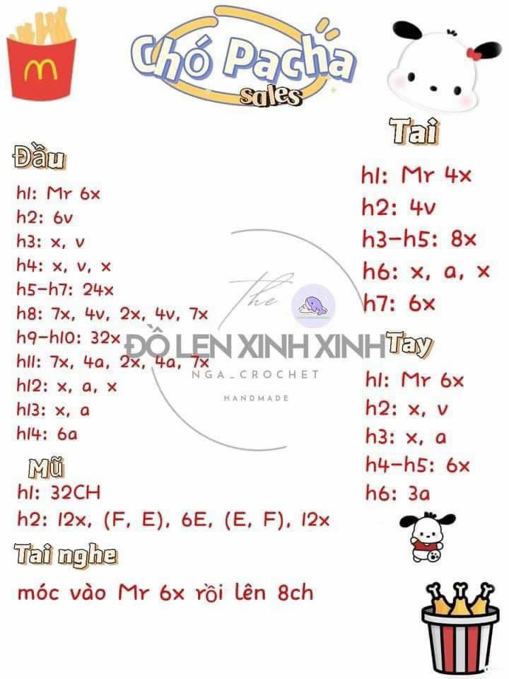 chart móc len warawara