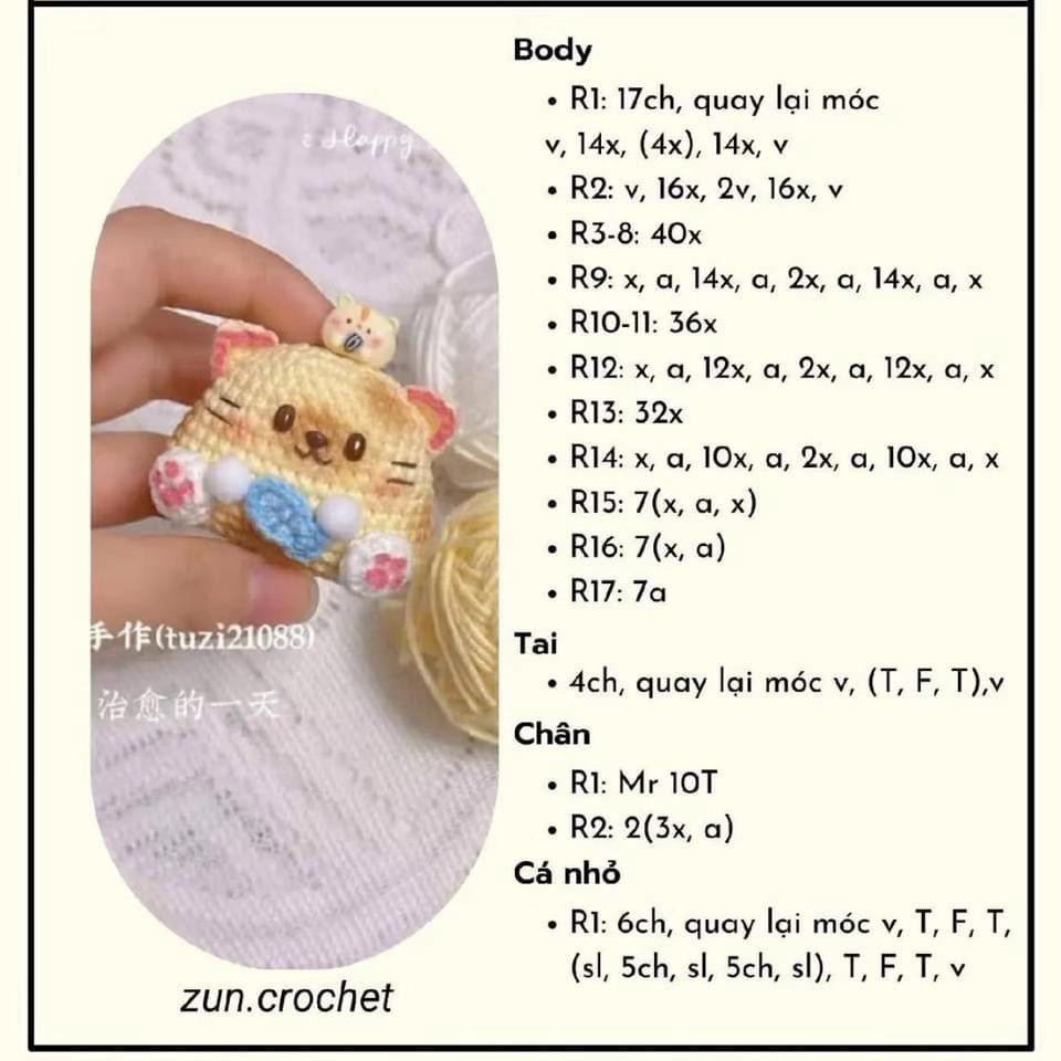 chart thú mini, chuột đầu bếp. mèo cá, donut kitty, gà đầu bếp,