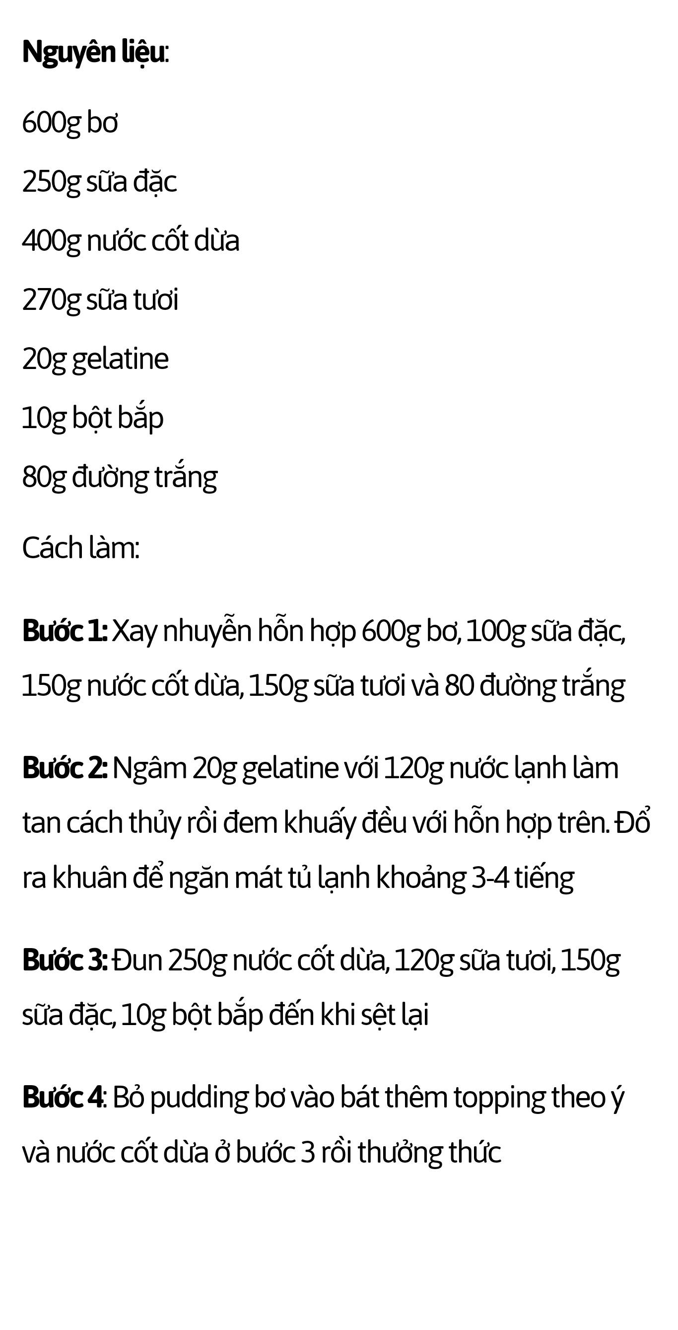 chè hạt sen long nhãn, chè thạch dâu, chè bơ, chè xoài, chè trôi nước