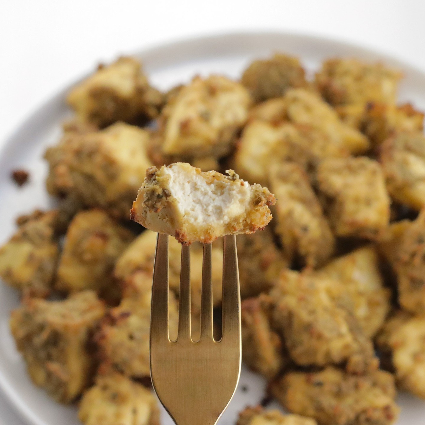 chicken style tofu bites