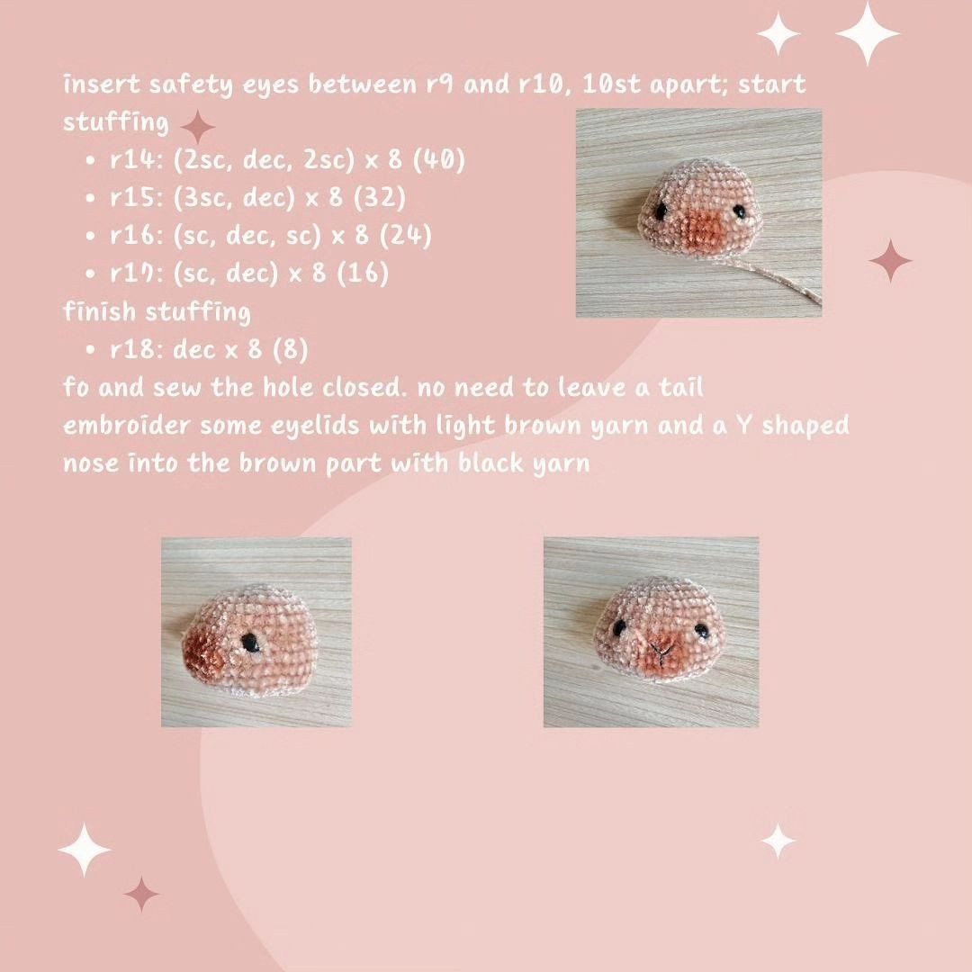 chubby capybara free pattern