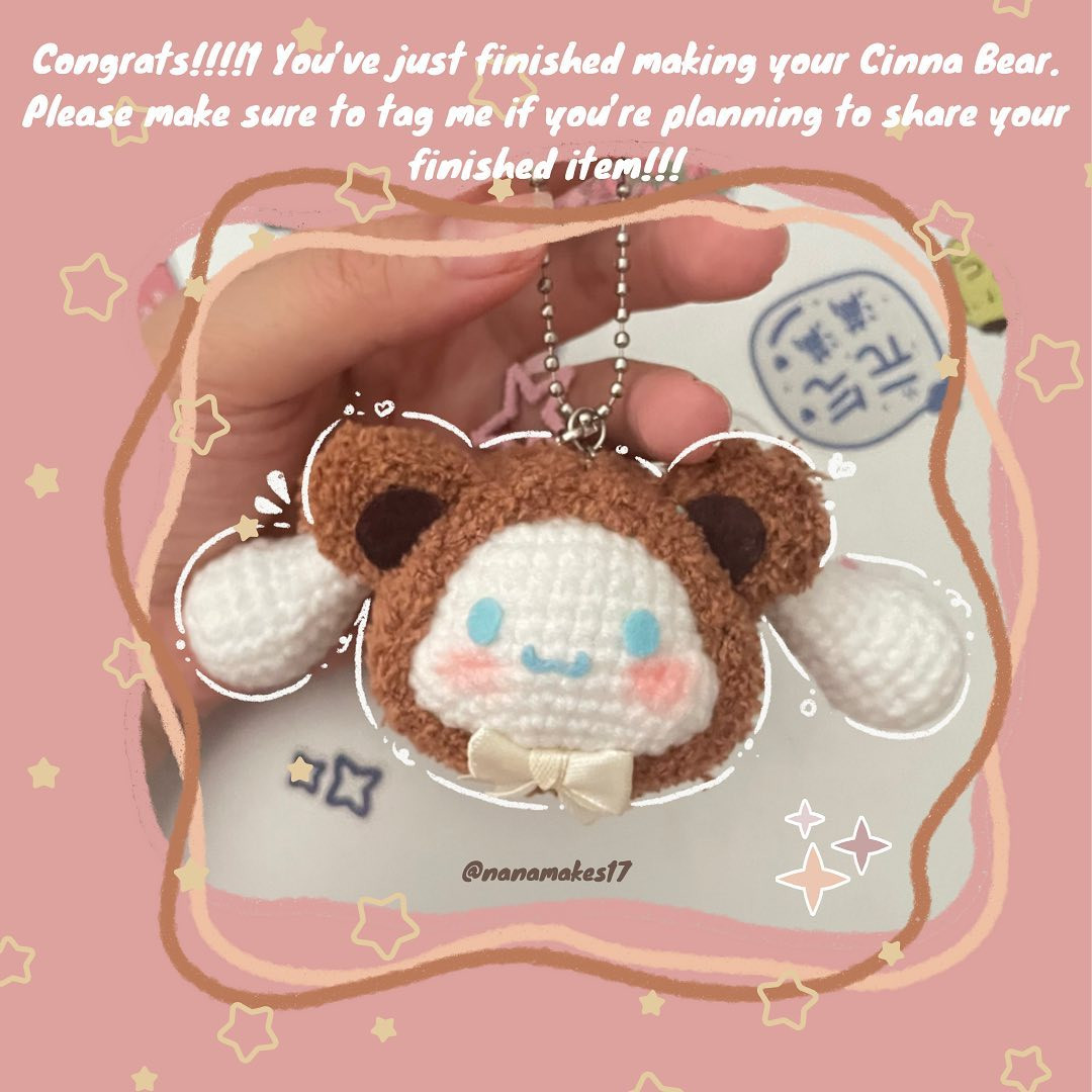 🤎Cinna Bear Fee pattern 🤎°❀⋆.ೃ࿔*:･