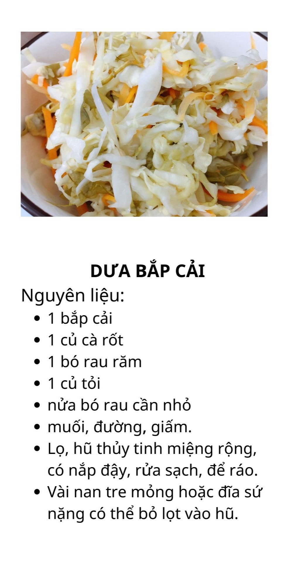 công thức 6 món muối chua cực đưa cơm, cà pháo cay ngọt, củ cải muối, dưa bắt cải, dưa muối chua, dưa góp