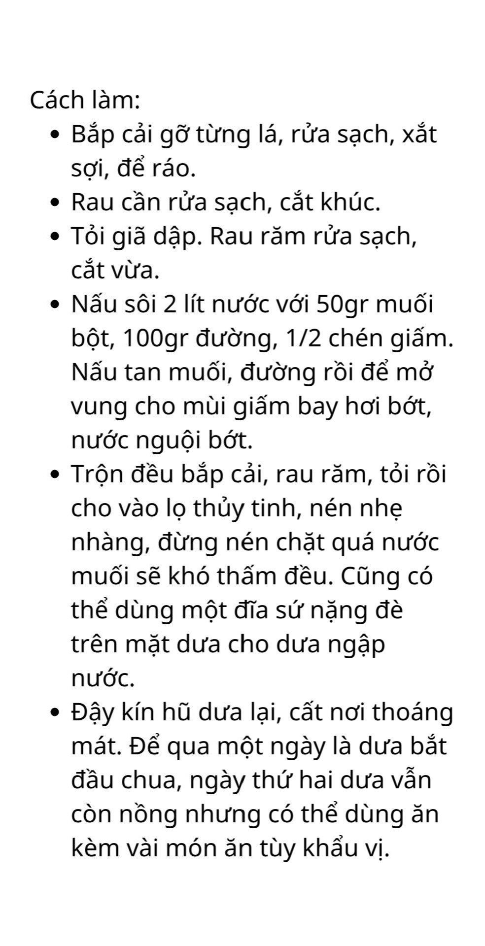 công thức 6 món muối chua cực đưa cơm, cà pháo cay ngọt, củ cải muối, dưa bắt cải, dưa muối chua, dưa góp