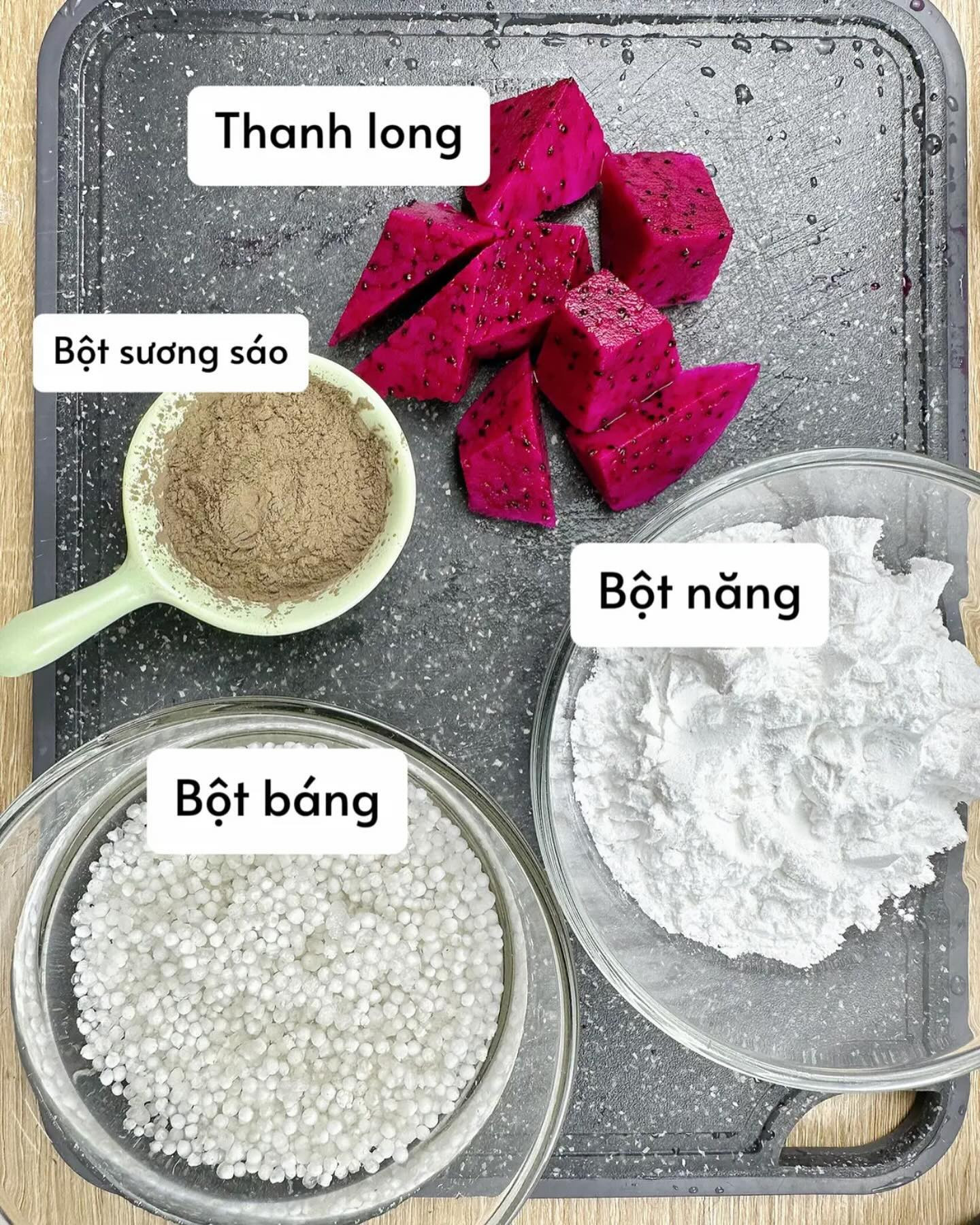 công thức làm sương sáo mix