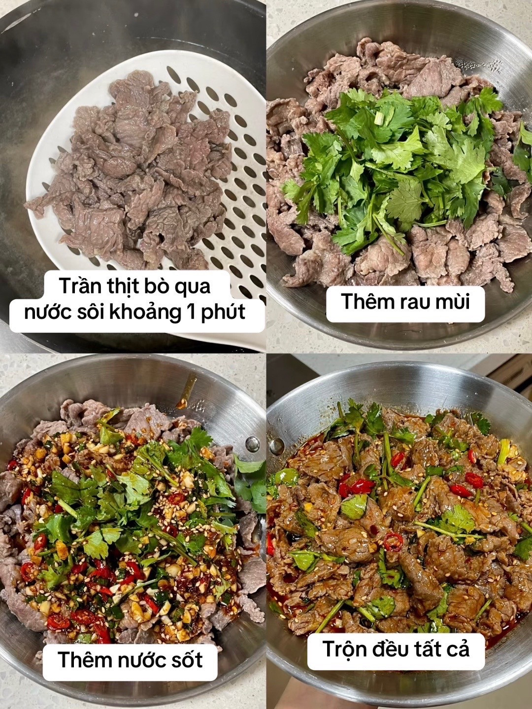 Công thức trộn gỏi bò healthy mà ngon đây