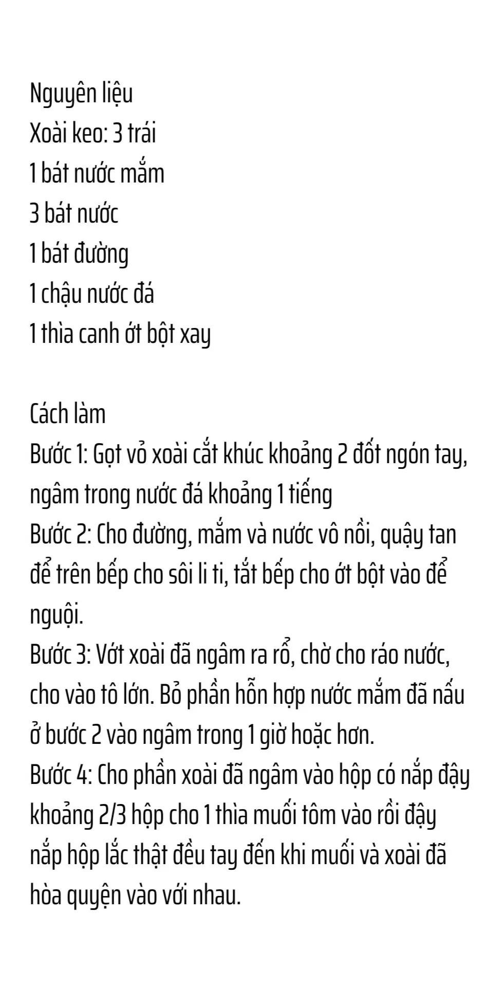 công thức xoài lắc, công thức mì trộn dầu hào, công thức sốt bánh tráng, công thức đậu phộng da cá, công thức bánh oreo cuộn kem sữa