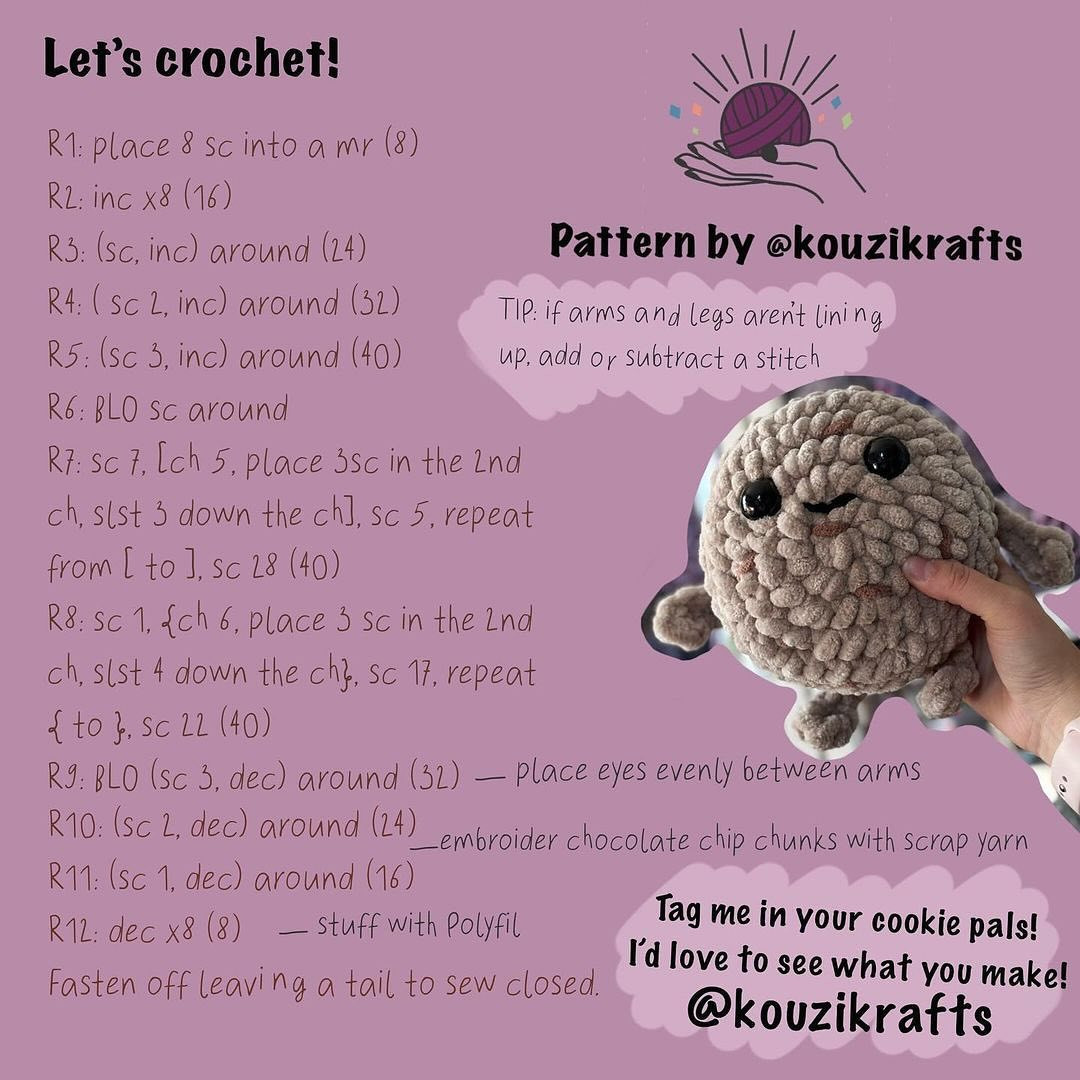 cookie pal free crochet pattern