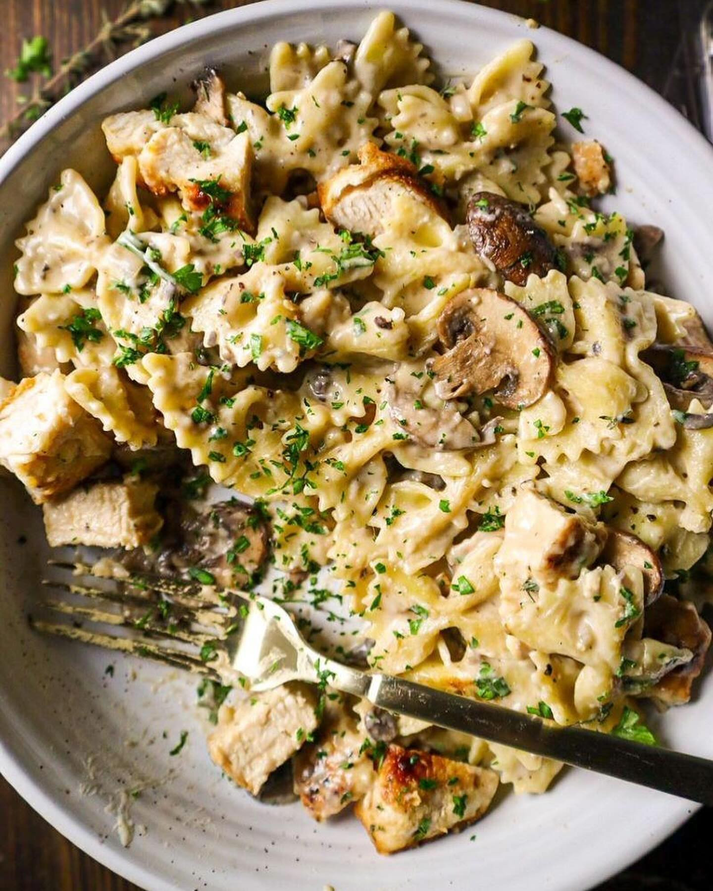 Creamy Mushroom Chicken Pasta